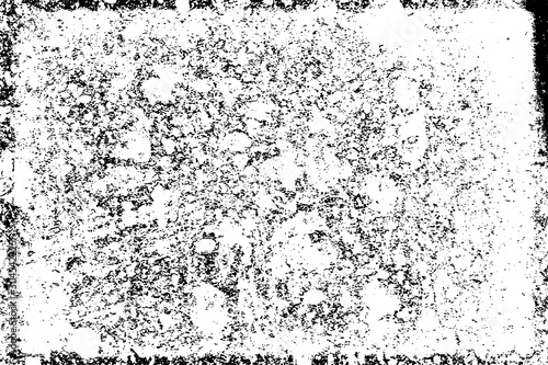 Dirty grunge background. Black and white gloomy texture. Worn old surface. Pattern of cracks, chips, scuffs, scratches. Pattern for backdrops and design creation