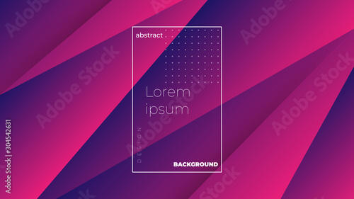 Abstract modern graphic element. Dynamically colored forms and triangles. Gradient abstract banner with triangle mosaic shapes. Template for the design of a website landing page or background.