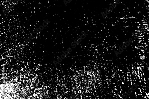 Dirty grunge background. Black and white gloomy texture. Worn old surface. Pattern of cracks, chips, scuffs, scratches. Pattern for backdrops and design creation