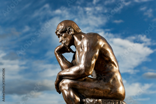 Rodin's The Thinker - Replica Bronze Statue photo