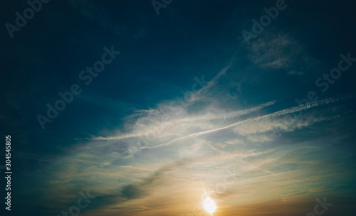 dramatic sky with clouds