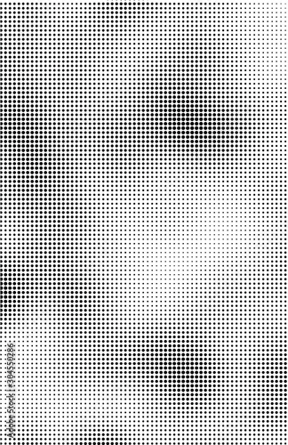 Fluid background, abstract halftone texture, tabloid screen pattern, black and white vector illustration.