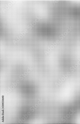 Fluid background, abstract halftone texture, tabloid screen pattern, black and white vector illustration.