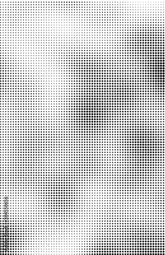 Fluid background, abstract halftone texture, tabloid screen pattern, black and white vector illustration.