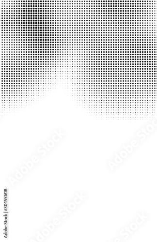Fluid background, abstract halftone texture, tabloid screen pattern, black and white vector illustration.