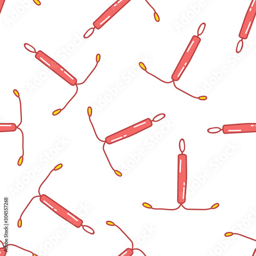 intrauterine device seamless pattern, vector illustration