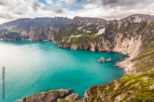 Slieve league sea cliffs in Donegal, Tallest in Ireland photo