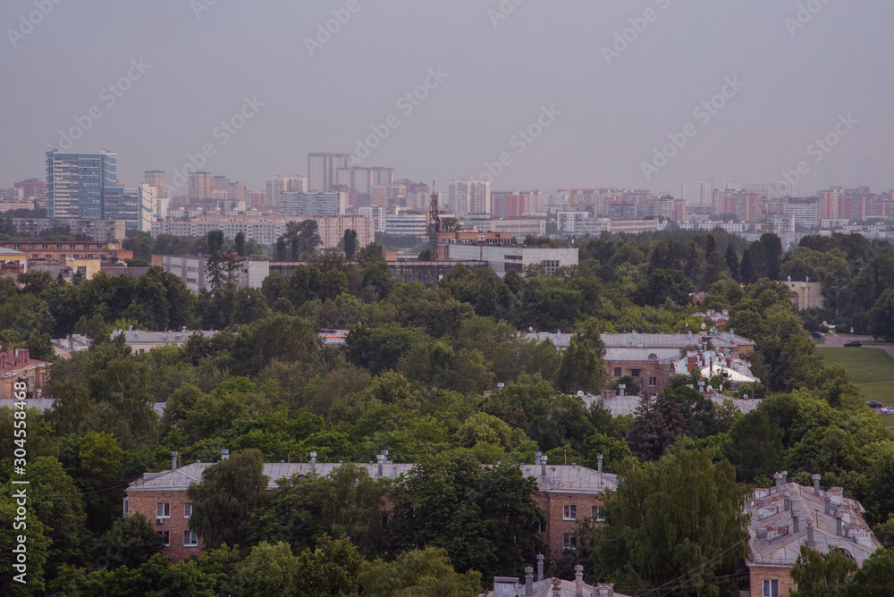 view of Moscow in summer