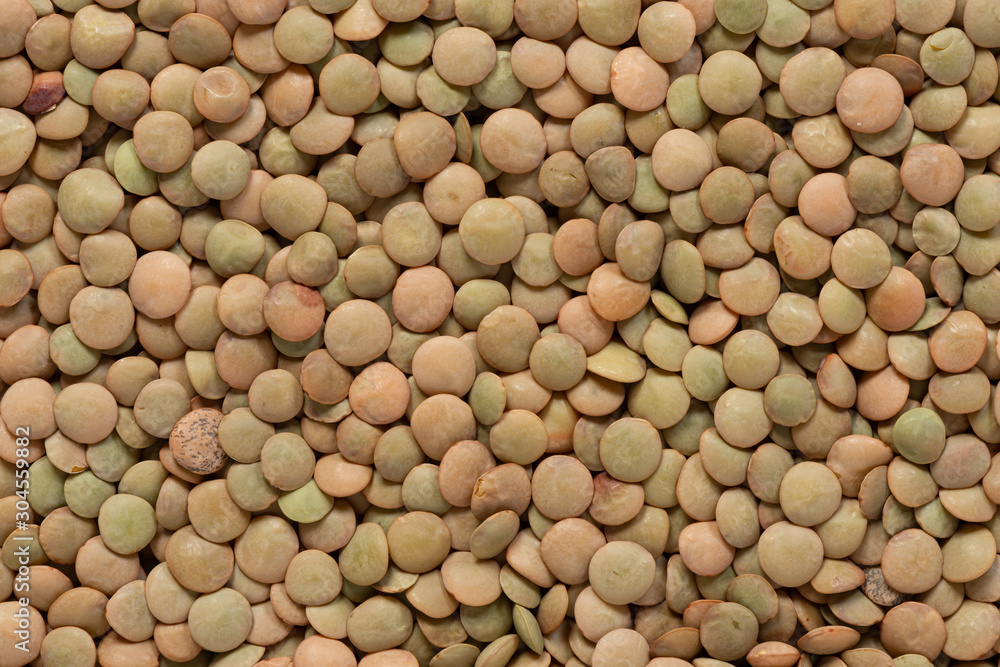 Macro close up of raw lentil beans Macro close up of raw lentil beans