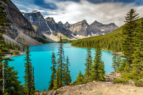 Iconic view of Moraine Lake