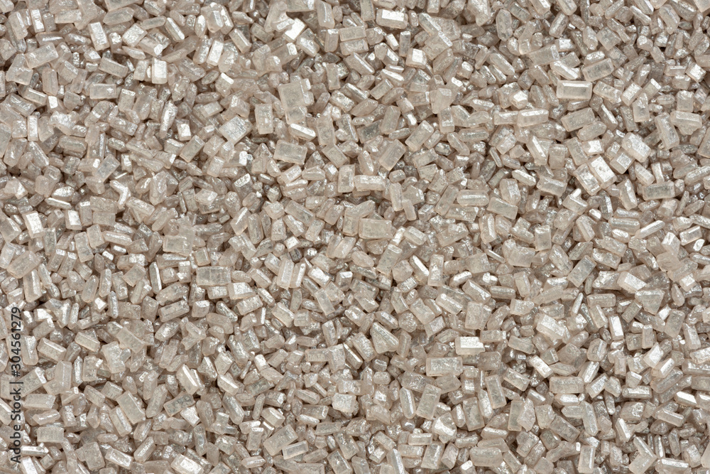 Macro silver decorating sugar crystals background texture Macro silver decorating sugar crystals background texture
