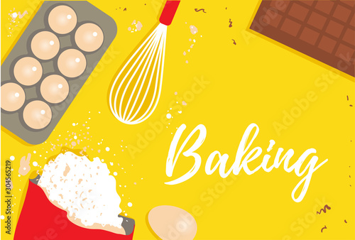 Confectionery and bakery. Cake recipe. Banner for a culinary blog. Make dessert