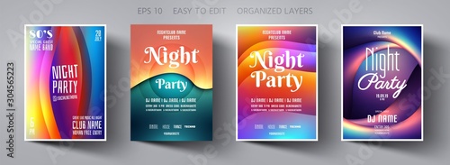 Poster advertising design. Vector illustration. Club dj poster. Music dance event. Advertising for banner design. Minimal geometric background. Abstract vector illustration. Music abstract background.
