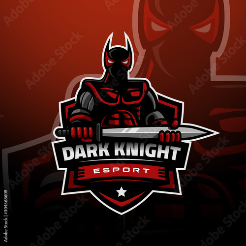 The dark knight logo gaming esport