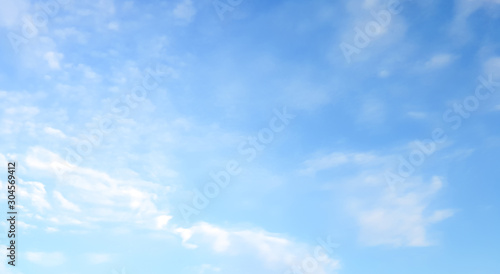 blue sky with beautiful natural white clouds