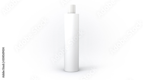 3D Shampoo Bottle | White