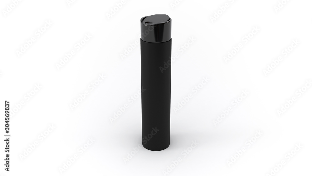 3D Cosmetics Bottle | Black 3D Cosmetics Bottle | Black