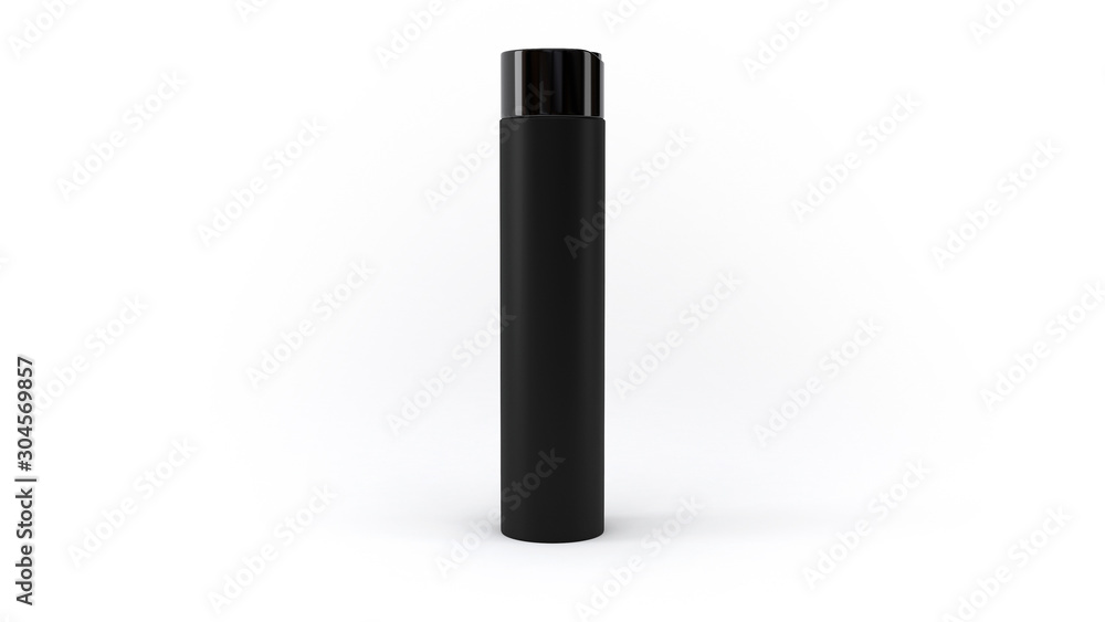 3D Cosmetics Bottle | Black