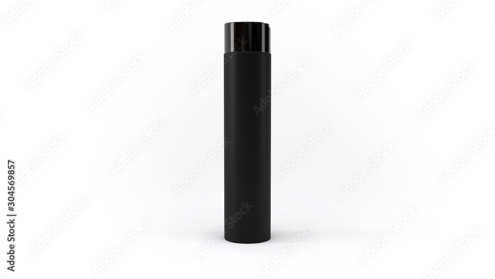 3D Cosmetics Bottle | Black 3D Cosmetics Bottle | Black