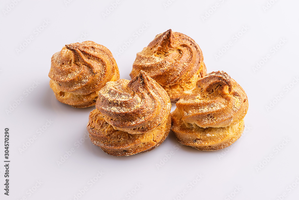 Puff cakes made corn meal flour,  traditional brazilian 