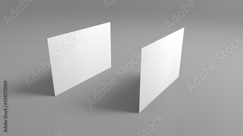 3D Business Cards | White