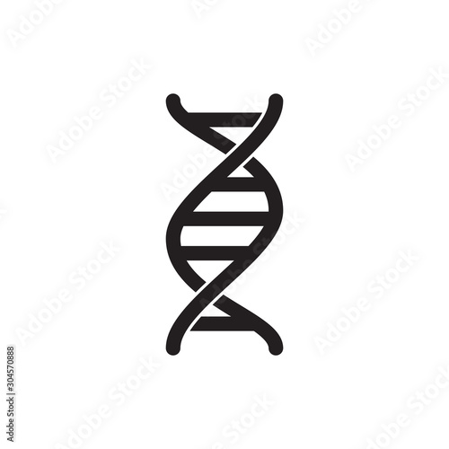 DNA ICON VECTOR LOGO ILLUSTRATION