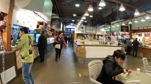 hyperlapse inside granville island public market photo