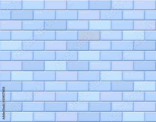 Brick wall, Stone Seamless Geometric pattern, Concrete texture. Vector