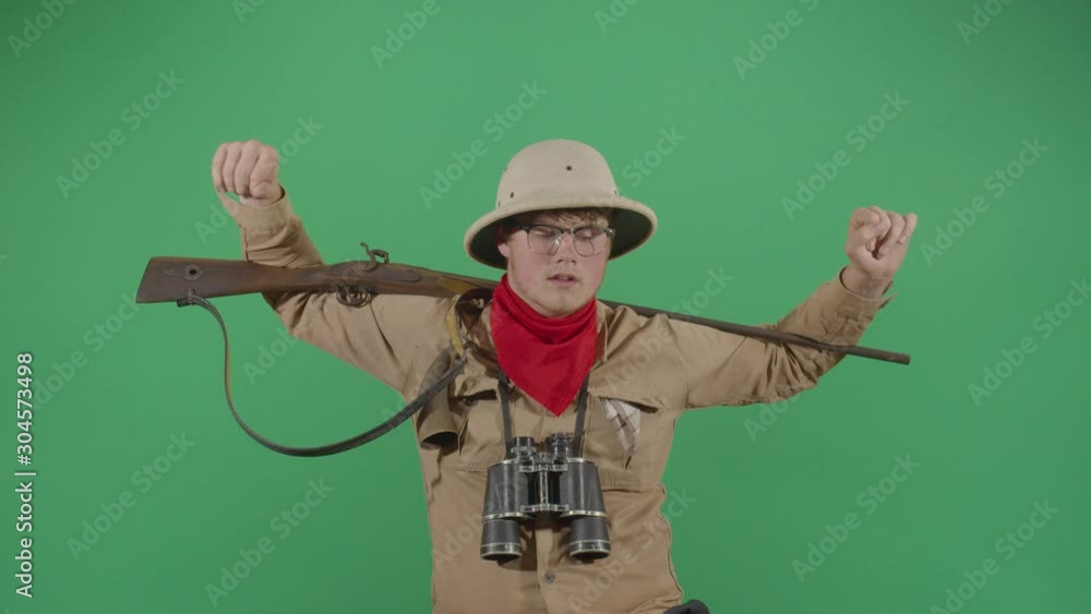 Funny Explorer Dancing With His Gun Funny Explorer Dancing With His Gun