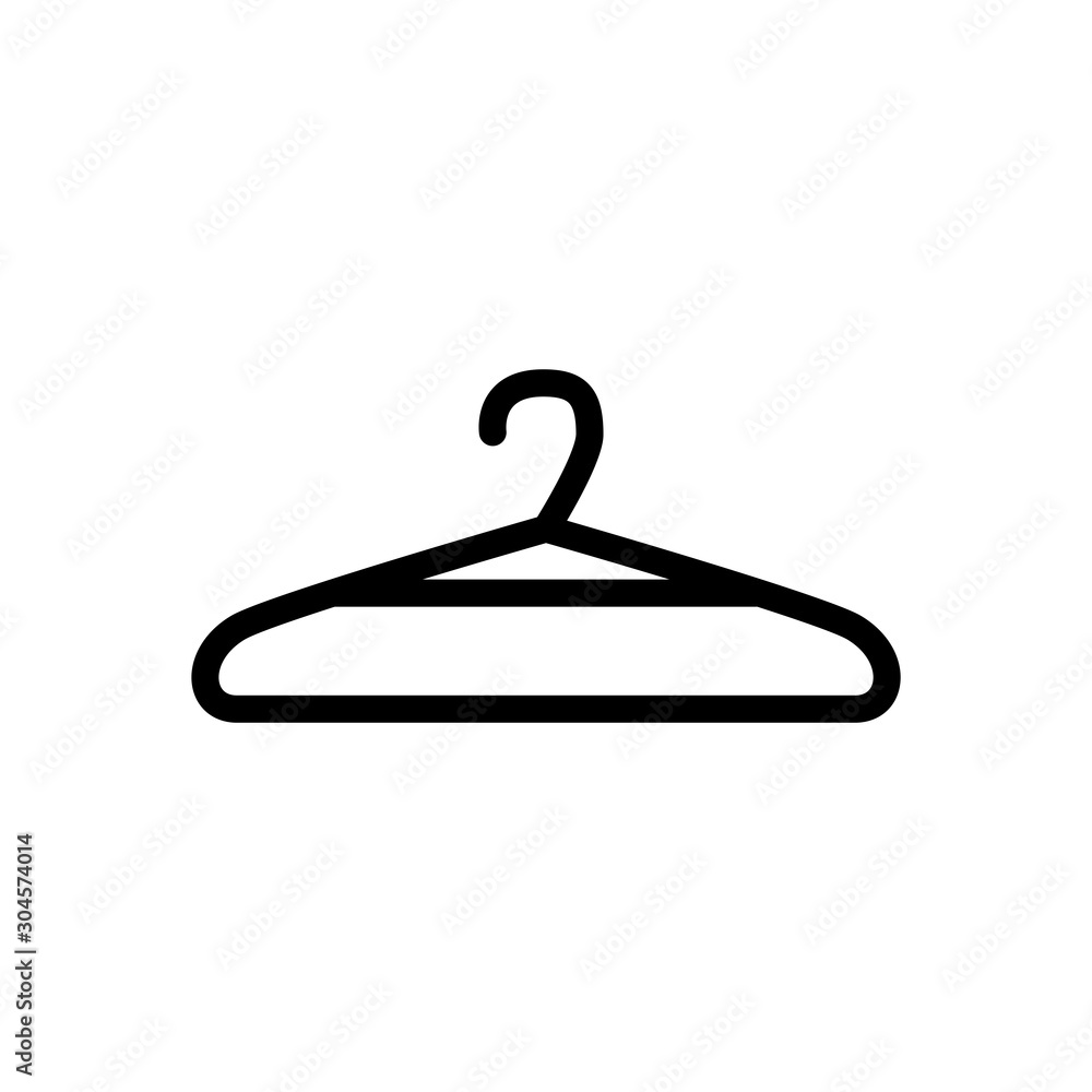 Fototapeta premium coat hanger icon trendy flat design