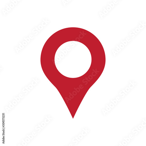 Location Pin Icon flat design 