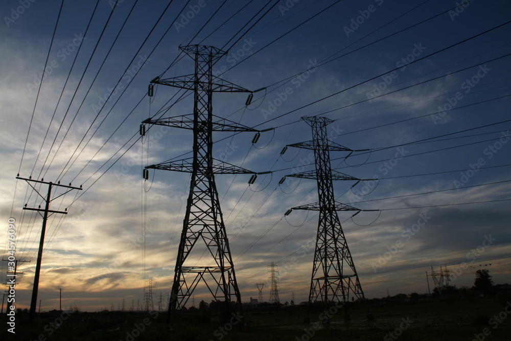 Fototapeta premium Rede Elétrica