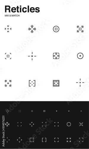 Reticles and Crosshairs - Mix and Match