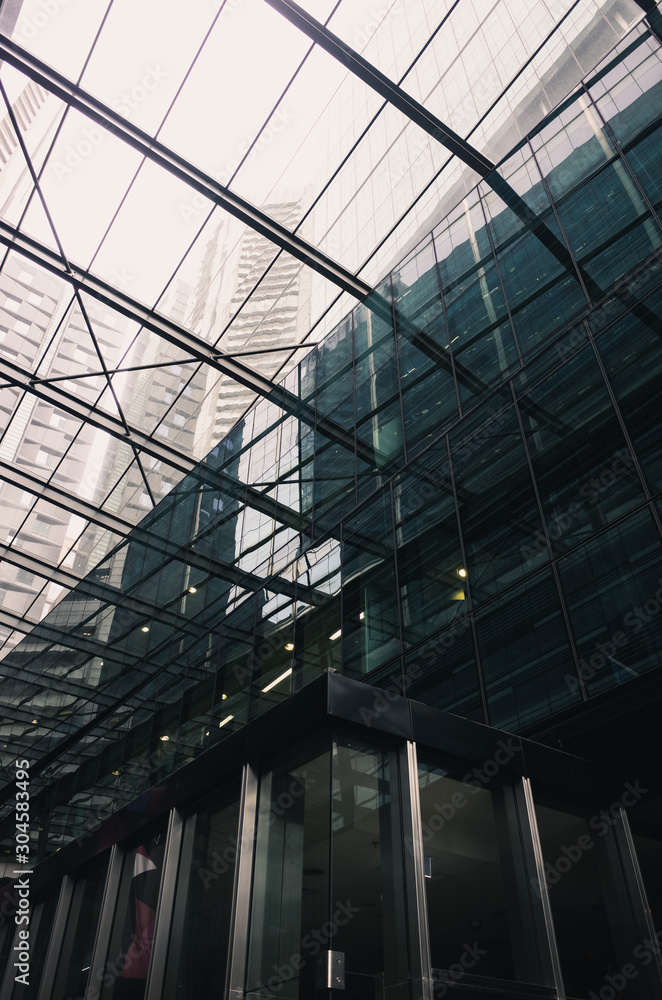 ceiling of modern building