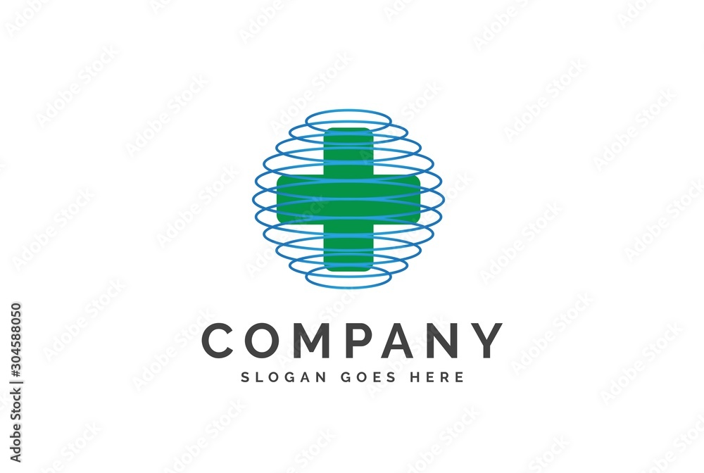 Cross health medical logo vector template Cross health medical logo vector template