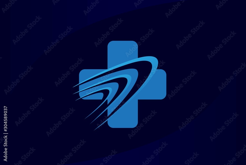 Cross health medical logo vector template Cross health medical logo vector template