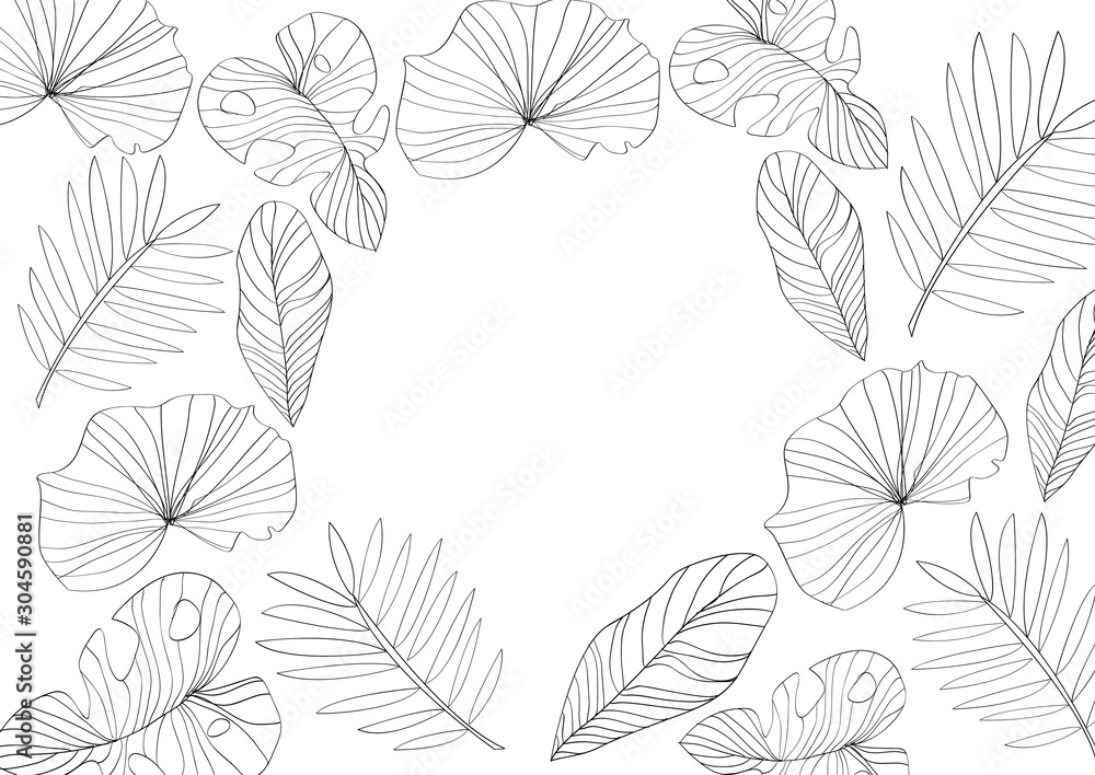 floral background with flowers and leaves