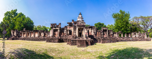Canvas Print Panorama of Prasat Phanom Wan Historical Park, Nakhon ratchasima, Thailand