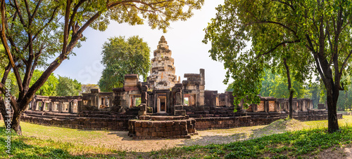 Vászonkép Panorama of Prasat Phanom Wan Historical Park, Nakhon ratchasima, Thailand