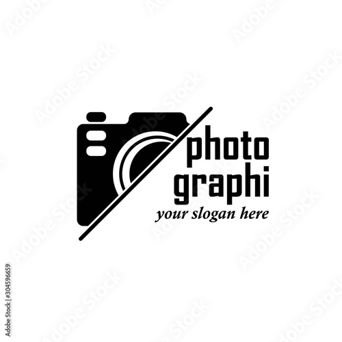 photography concept logo design vector template