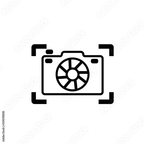 photography concept logo design vector template
