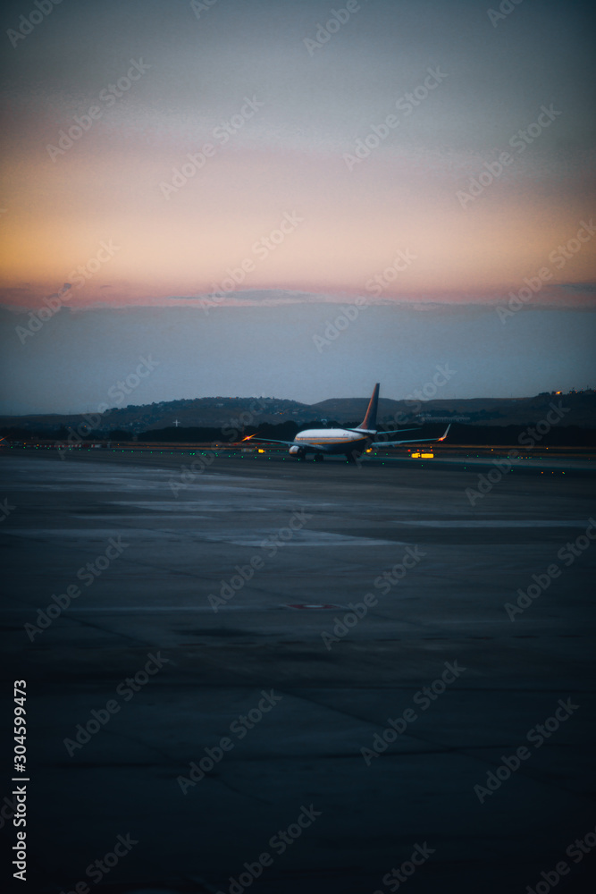 Airplane ready to take off Airplane ready to take off