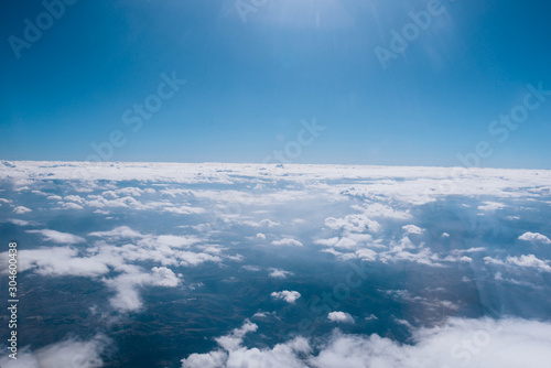 Awe-inspiring sight from an airplane window
