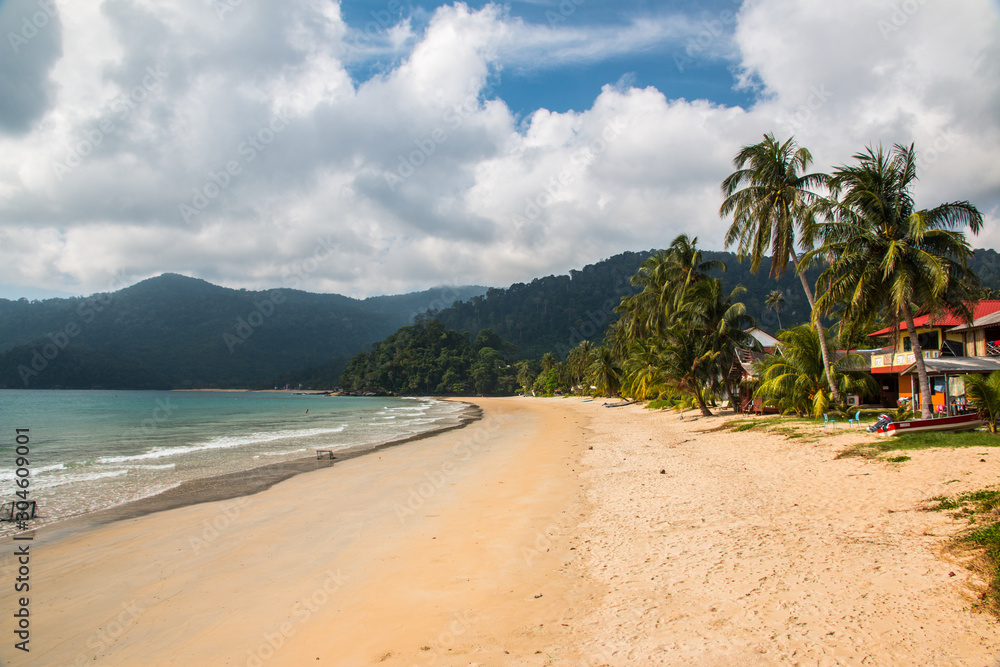 Juara beach of Tioman island in Malaysia