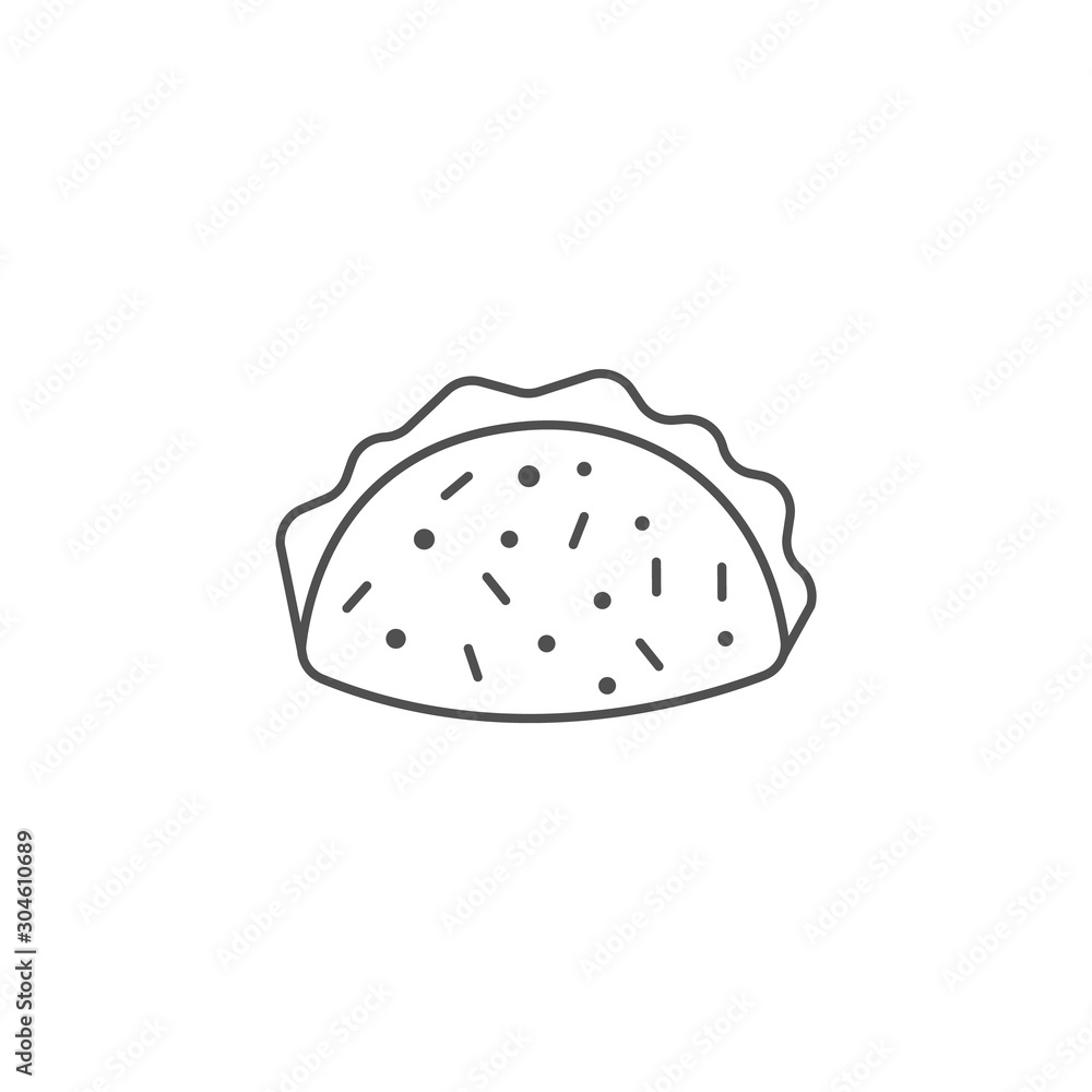 Ravioli vector icon. Ravioli vector illustration Ravioli vector icon. Ravioli vector illustration