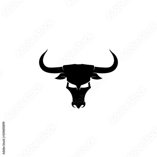 Bull horn logo and symbols template icons app vector