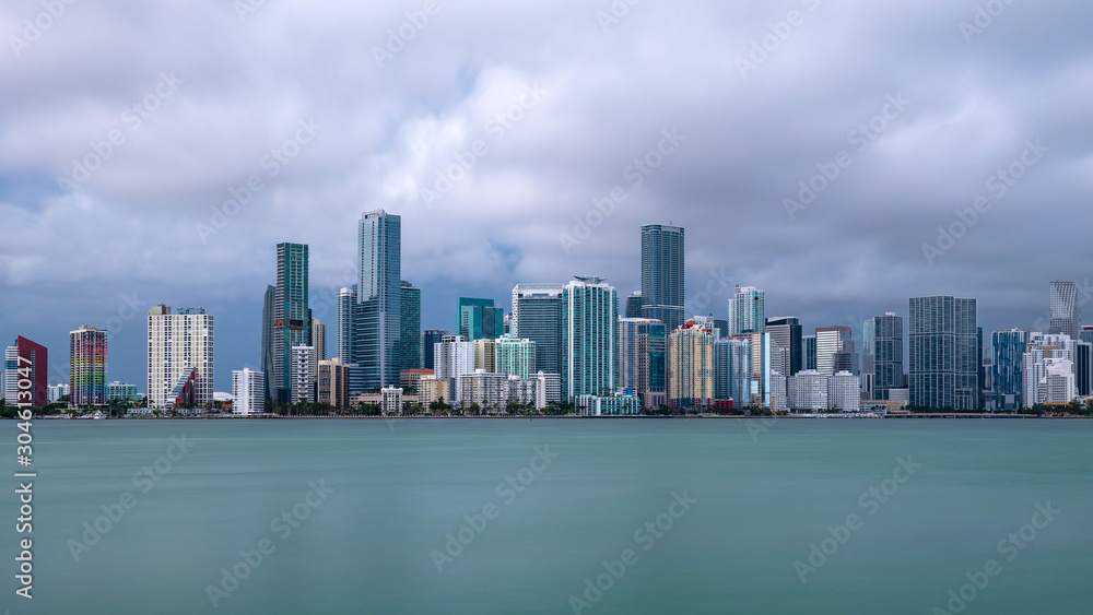 Miami skyline from Key Biscayne Miami skyline from Key Biscayne