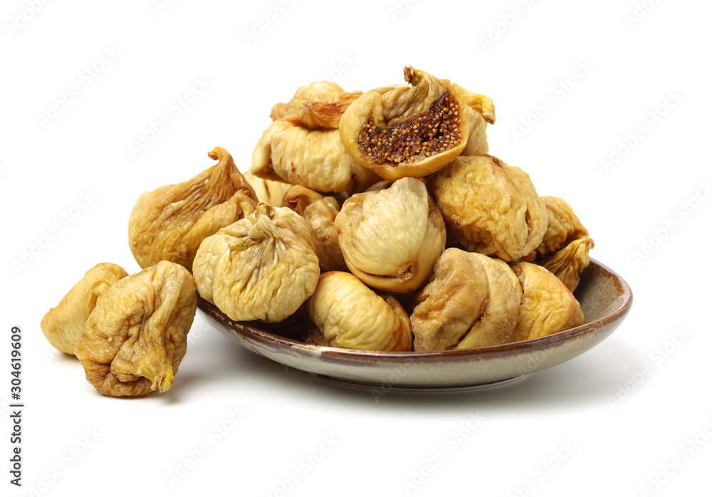 Dried fig on a white background Dried fig on a white background