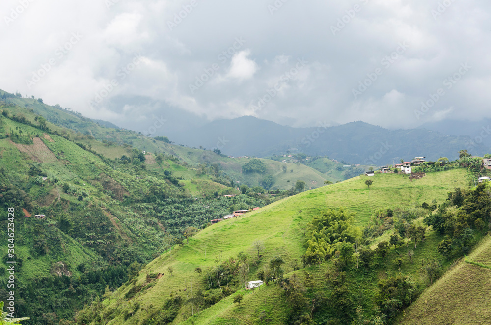 Obraz premium Mountainous landscape in the Colombian Andes