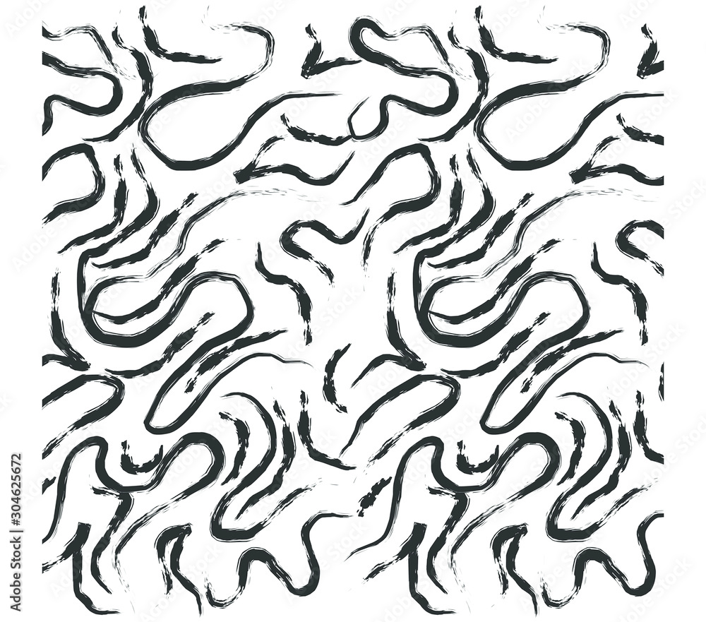 Abstract Black and White Swirl Pattern Design Abstract Black and White Swirl Pattern Design